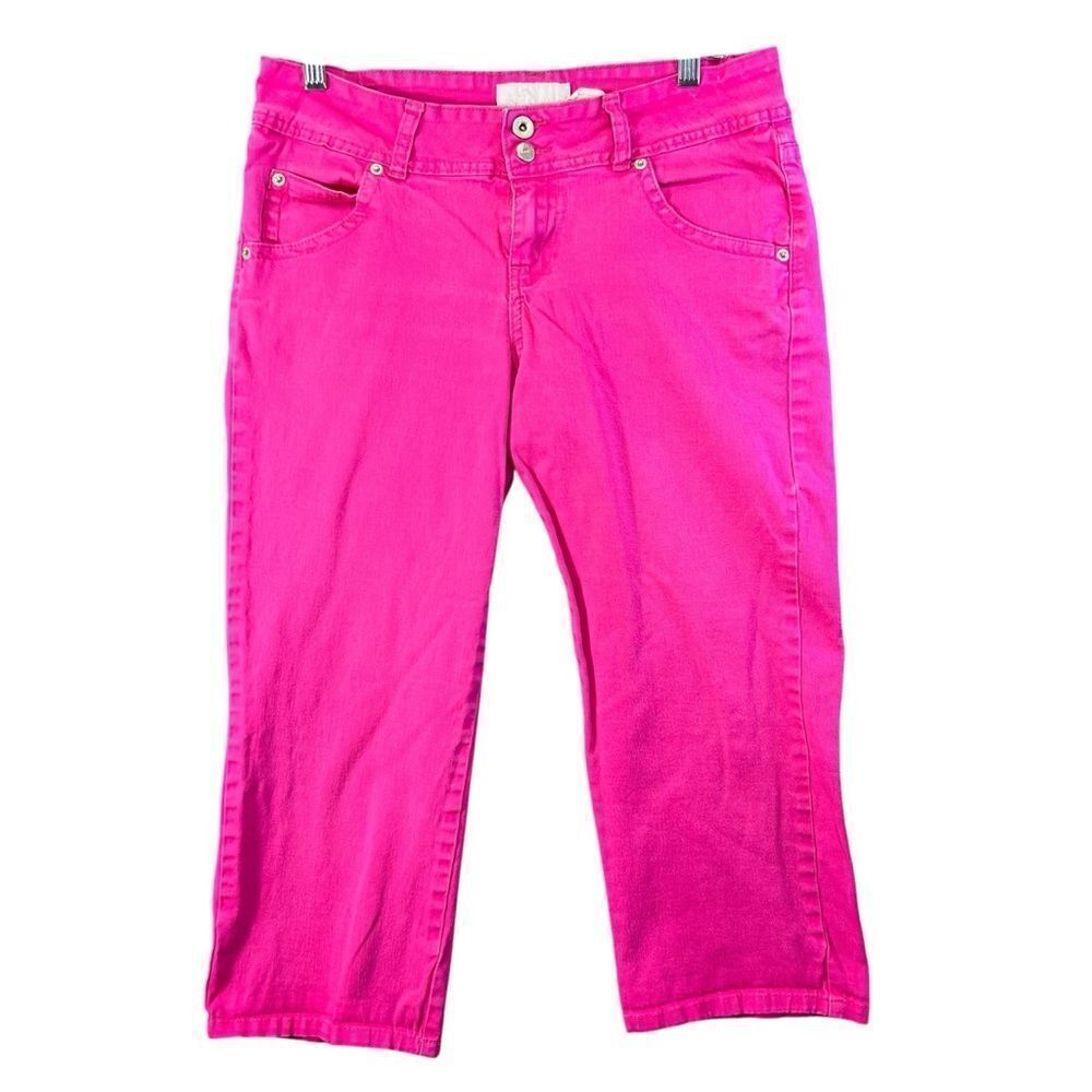Jordache Bright Fuchsia Cropped Jeans